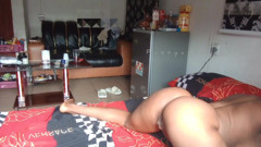 Doggy style with BBW on the bed doggy