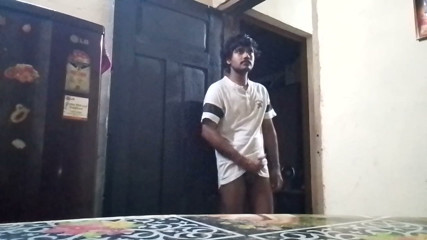 Desi Village boy night alone in home