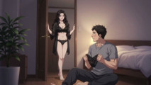 Stepmom's teach Private Lingerie Lesson to her stepson