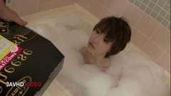 Akina Hara Gives a Steamy Bathroom Blowjob