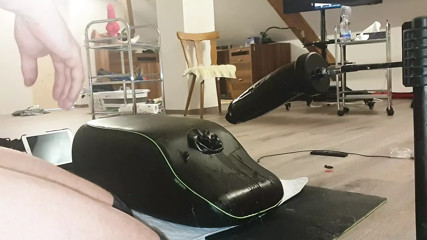 Bosshog turns ass into pighole on fuck machine, oink!