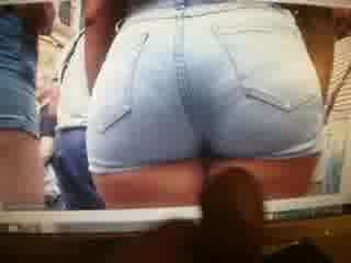 cum on short jeans