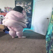 Fat Goddess SSBBW Crawling on the Floor