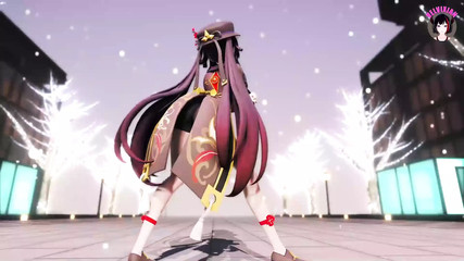 Genshin Impact - Hu Tao Squirt Dance + Gradual Undressing (3D HENTAI)