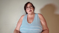 Big Tit BBW Step-mom Prepares You for College