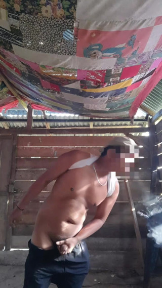Ruly just a lonely farmer masturbating while smoking