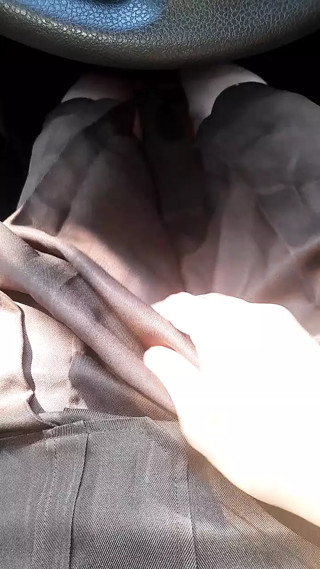 Crossdresser wearing brown school girl uniform (pramuka)