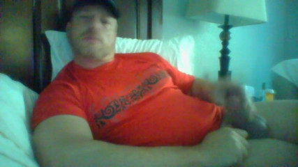 step dad jock in red stroking