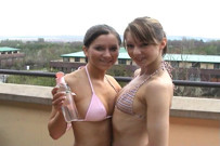 Friends Under an Oil Bath