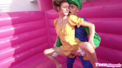 Luigi Fucks Princess Peach in the Bouncy Castle