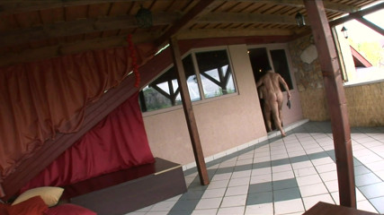 Two sluts take dicks in both their holes