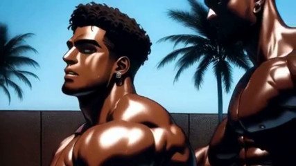Gay Anal Sex with Two Black Men by the Pool of a Luxury Hotel. Yaoi Hentai Animation