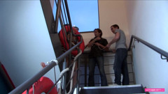 Marines are getting their fantastic orgy from the sluts dressed in the leather navy uniform