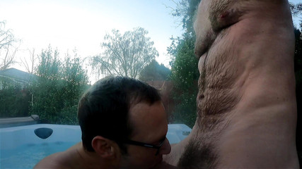 daddy lures boy to hot tub then fucks his butt raw