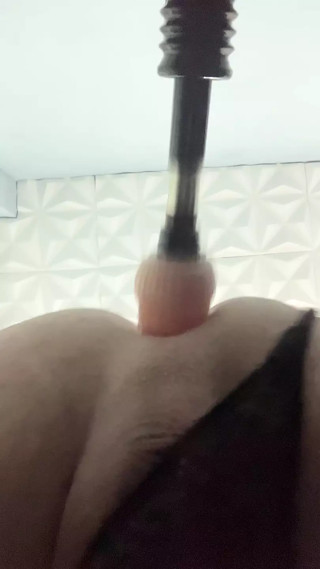 Bulgarian sissy fucked in the ass, with sex machine and dildo thumbnail