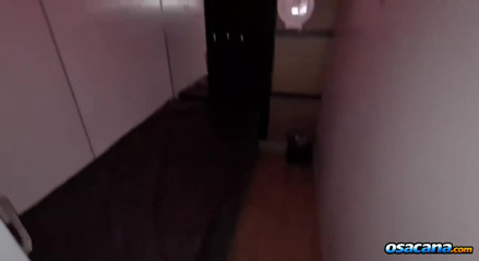 Busty hottie visits swinger house to suck several strangers' dicks