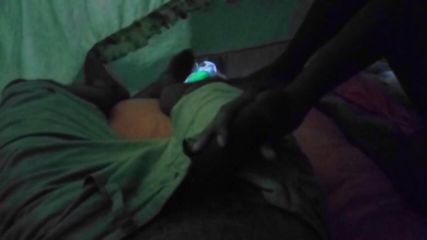 Ebony Thot Being a Whore Sucking Dick Trick or Treat Night