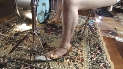 Practice Pedal Pumping Drums Set