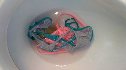 bra and panties in the can