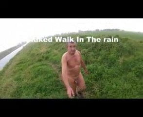 Naked Walk in the Rain