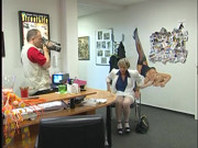 Blonde mature gets doggystyled at the casting