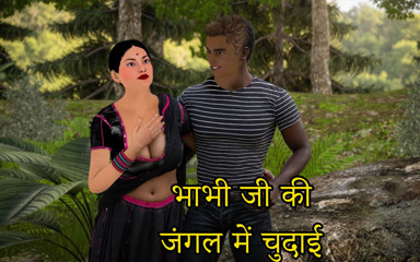 Devar Catches Indian Desi Bhabhi Fucking Her Boyfriend in the Jungle Then She Satisfies Both of Them