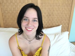 Brand New Pale 18 Yr Old With Freckles Makes Her Porn Debut