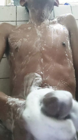 Boy bathroom with soap