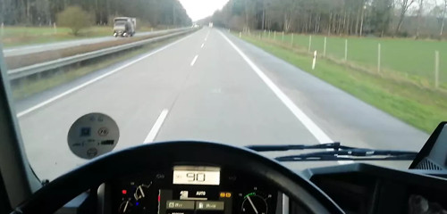 With His Cock In His Hand As I Drive The Truck