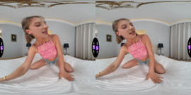 Stella Bliss Teases Her Pussy In Front Of The Mirror - TeenMegaWorld
