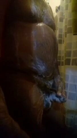 Andres takin a shower after having sex with me