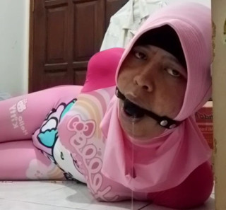 Hello Kitty Swimsuit Hogtied Hijab thumbnail