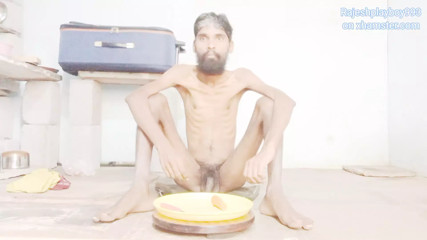 Sexy skinny body Rajeshplayboy993 eating carrot part 1. Handsome face hot boy food eating video.