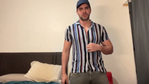 Stripping and Oiling My Body Before Shooting My Load