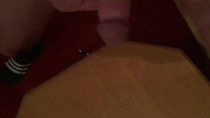 Cum on the table