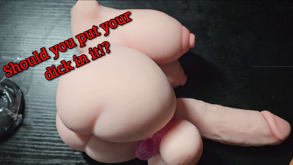 Should you put your dick in it!? - I got this Futa toy, with a massive cock and nice ass