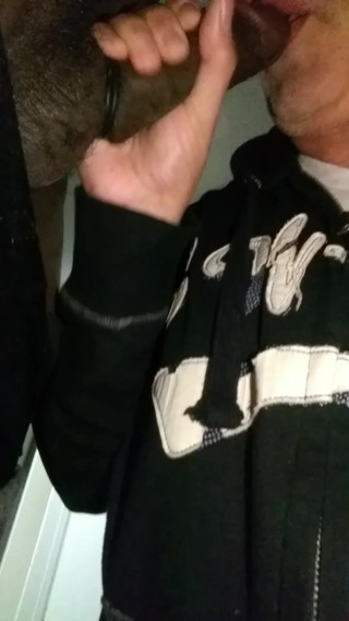 Black Cock Stuffed in my Mouth