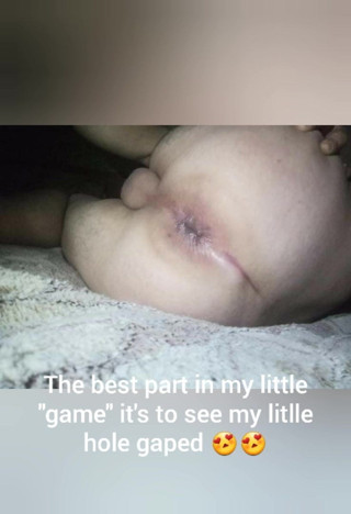 Solo me. Masturbating and play with tiny virgin asshole