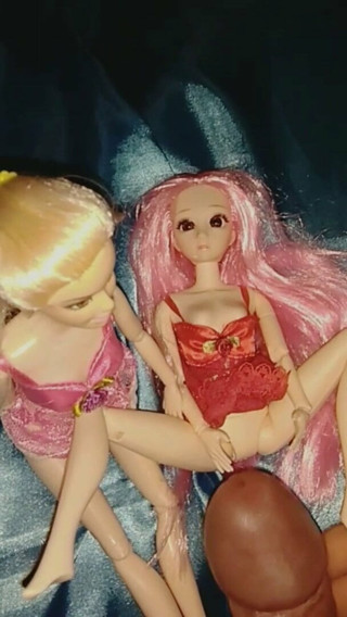 Barbie doll and her Asian girlfriend.