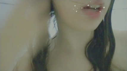 just a cute student enjoying herself at the shower, wet hair, wet pussy, mouth watering horniest as fuck