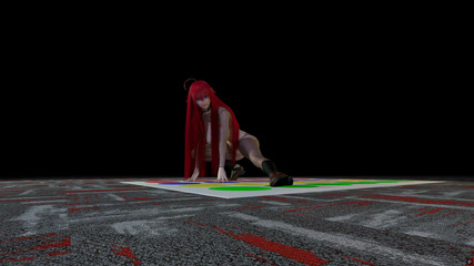 Rias plays Twister