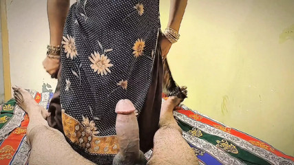 Indian Desi Aunty Playing with Neighbor's Big Dick Hot Sex Amateur Blowjob Clear Hindi Audio