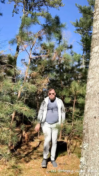 I bare it all in the woods