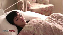 Rei Mizuna's Intense Japanese Threesome with Blowjob and Creampie