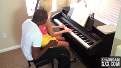 Barbi's naughty piano lessons