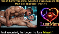 English Audio Gay Sex Story - Ranch Line Secrets: Adopted Studs Explore Raw Man Sex Together - Part 11