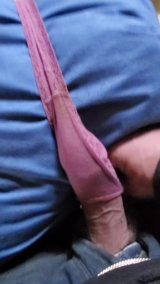 Fucking step mom's thong and pre cum
