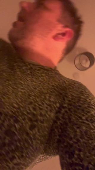 Horny Man in Bathroom