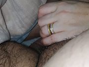 Step mom get paid by step son to handjob his dick