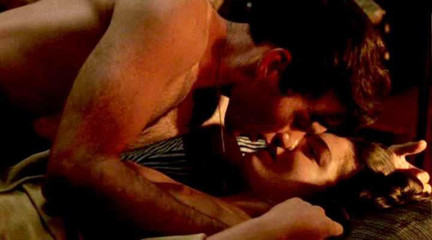 Alexa Davalos Tits in Romantic Scene on ScandalPlanet.Com